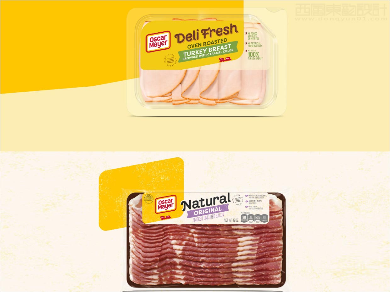 美國Oscar Mayer火腿腸培根熟肉食品包裝設(shè)計