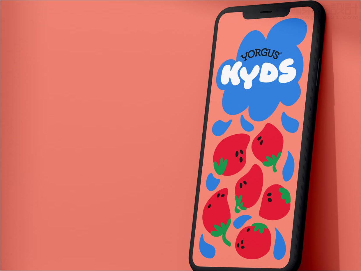 巴西YORGUS KYDS兒童酸奶移動端網(wǎng)站頁面設計