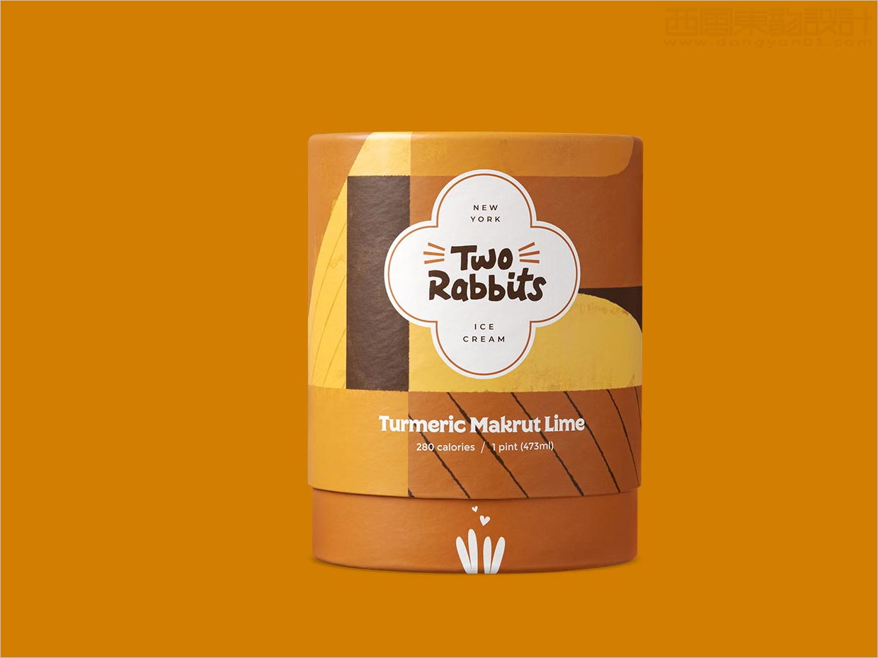 稍縱即逝的快樂，用兩只兔子冰淇淋包裝設(shè)計