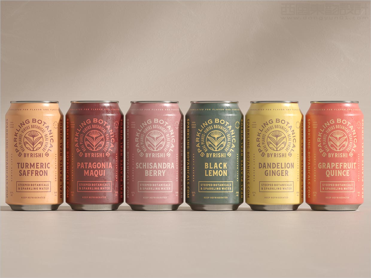 美國Sparkling Botanicals蘇打水飲料包裝設(shè)計(jì)