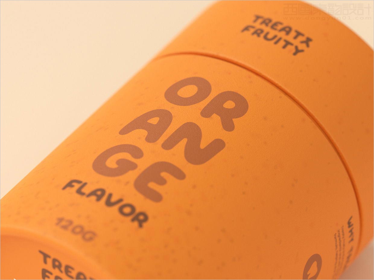 簡潔時尚的Treaty Fruity寵物食品包裝設(shè)計之局部細節(jié)展示