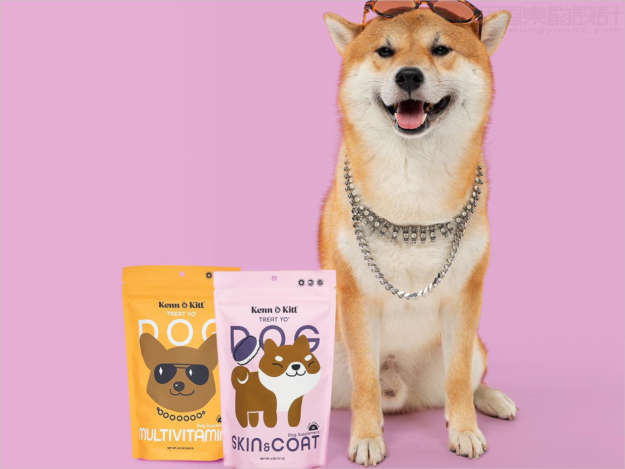 美國Kenn&Kitt寵物狗營養(yǎng)保健食品補(bǔ)充劑包裝設(shè)計之實(shí)物照片