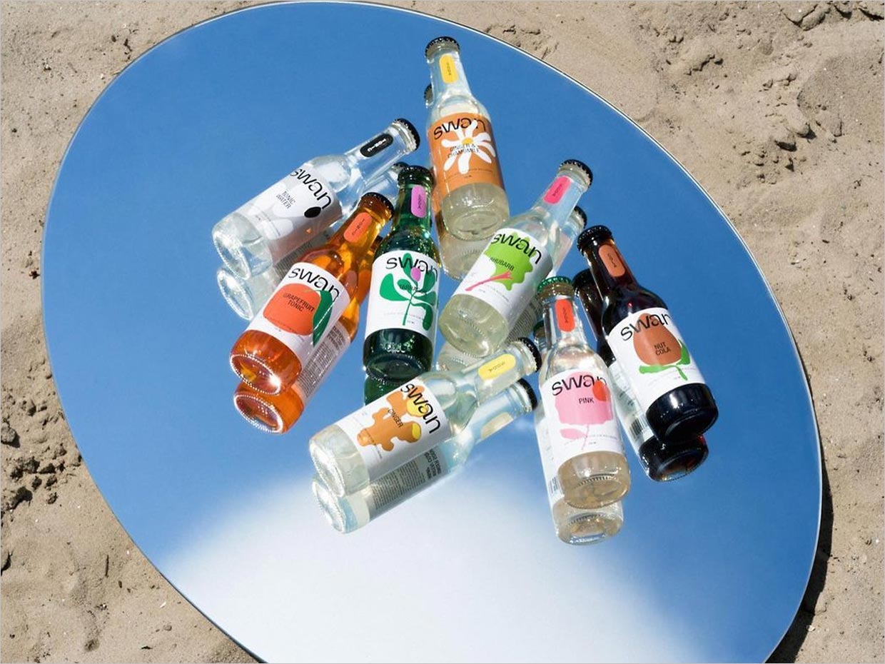 Swan天然蘇打水包裝設(shè)計之實(shí)物照片