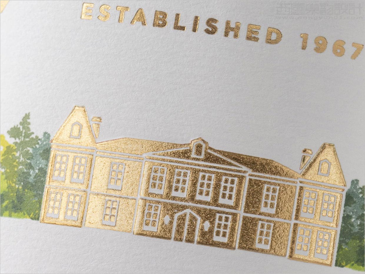 美國(guó)Chateau Ste. Michelle葡萄酒包裝設(shè)計(jì)之局部細(xì)節(jié)特寫(xiě)