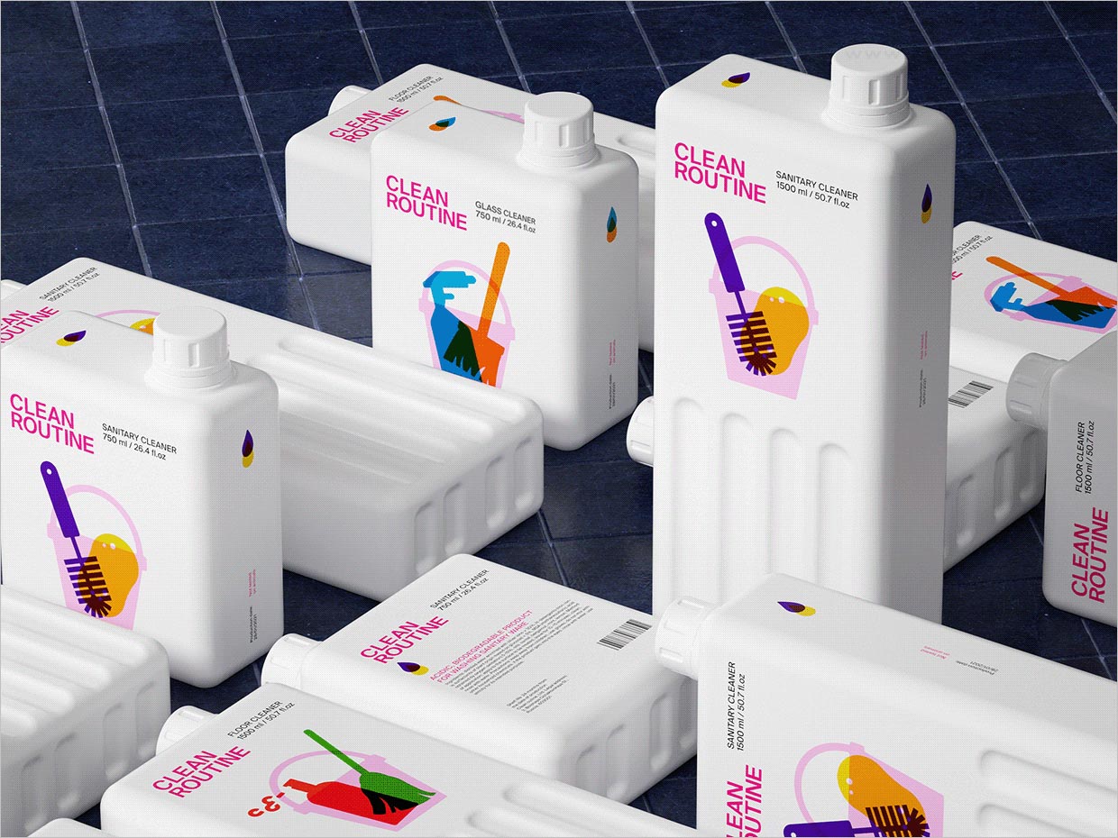 CLEAN ROUTINE清潔劑日化產(chǎn)品包裝設計