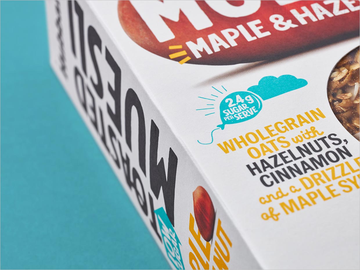 新西蘭Hubbards麥片早餐食品包裝設(shè)計之局部細(xì)節(jié)展示