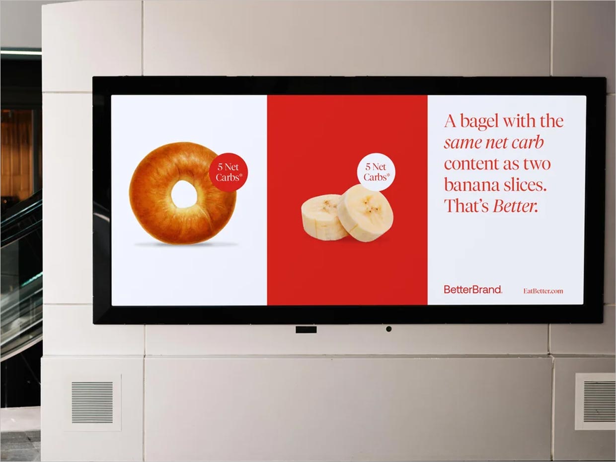 Better Bagel面包食品海報設計