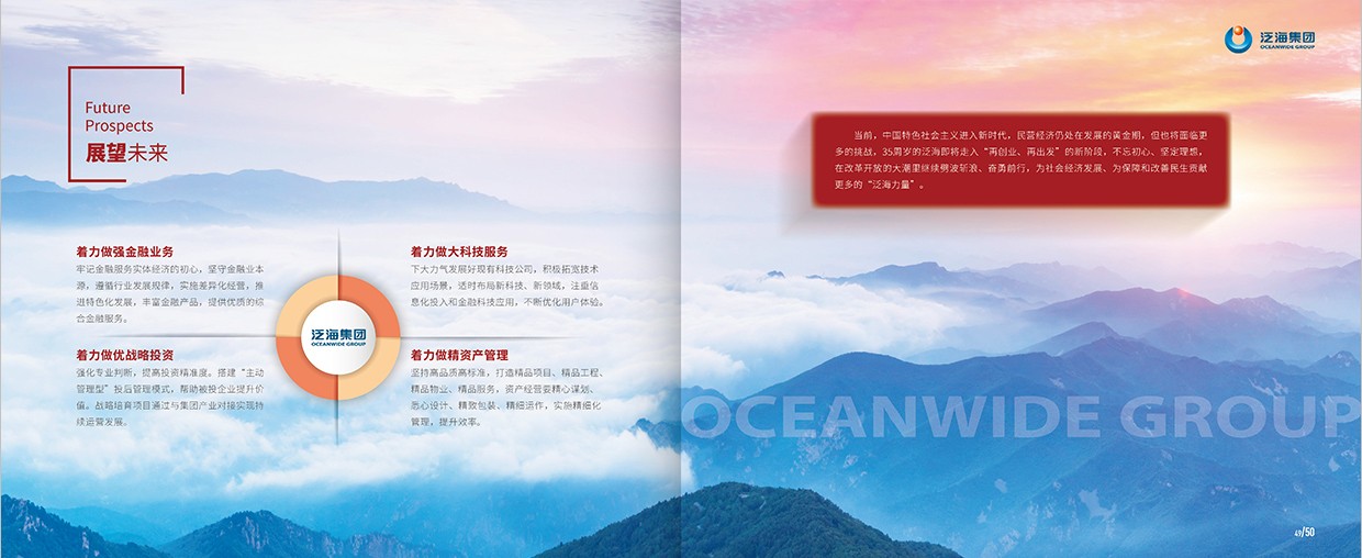 中國(guó)泛?？毓杉瘓F(tuán)35周年畫冊(cè)設(shè)計(jì)之展望未來內(nèi)頁(yè)設(shè)計(jì)