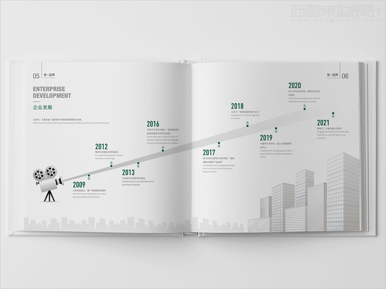 山東日照大象房屋建設(shè)公司畫冊設(shè)計(jì)之企業(yè)發(fā)展歷程內(nèi)頁設(shè)計(jì) 山東日照大象房屋建設(shè)公司畫冊設(shè)計(jì)之企業(yè)發(fā)展歷程內(nèi)頁設(shè)計(jì)