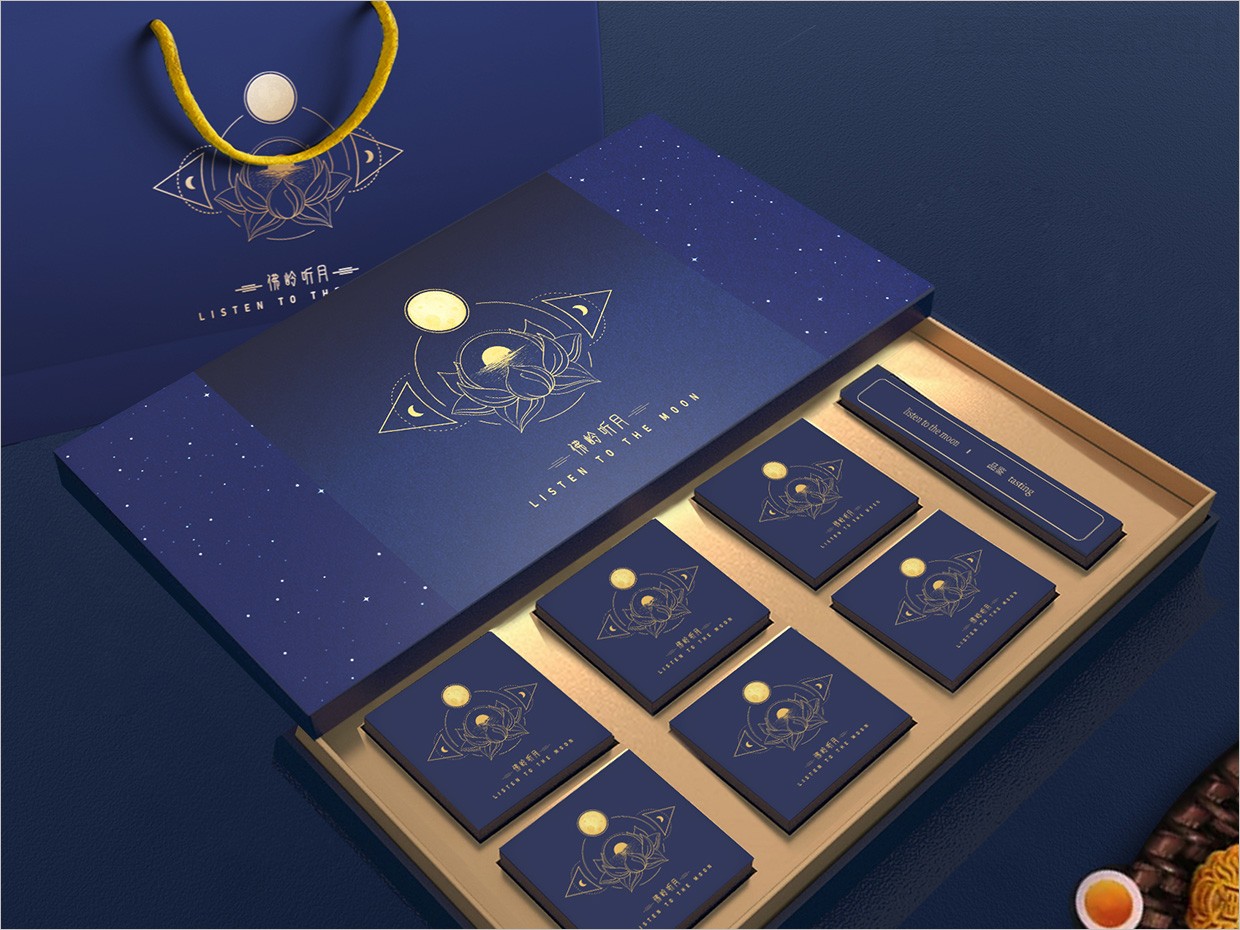 佛嶺聽月月餅禮盒包裝設(shè)計(jì) 佛嶺聽月月餅禮盒包裝設(shè)計(jì)