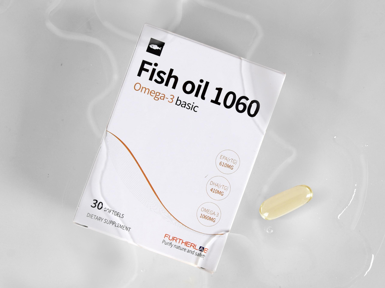 FURTHERLAB魚油保健品包裝設(shè)計(jì)之實(shí)物照片