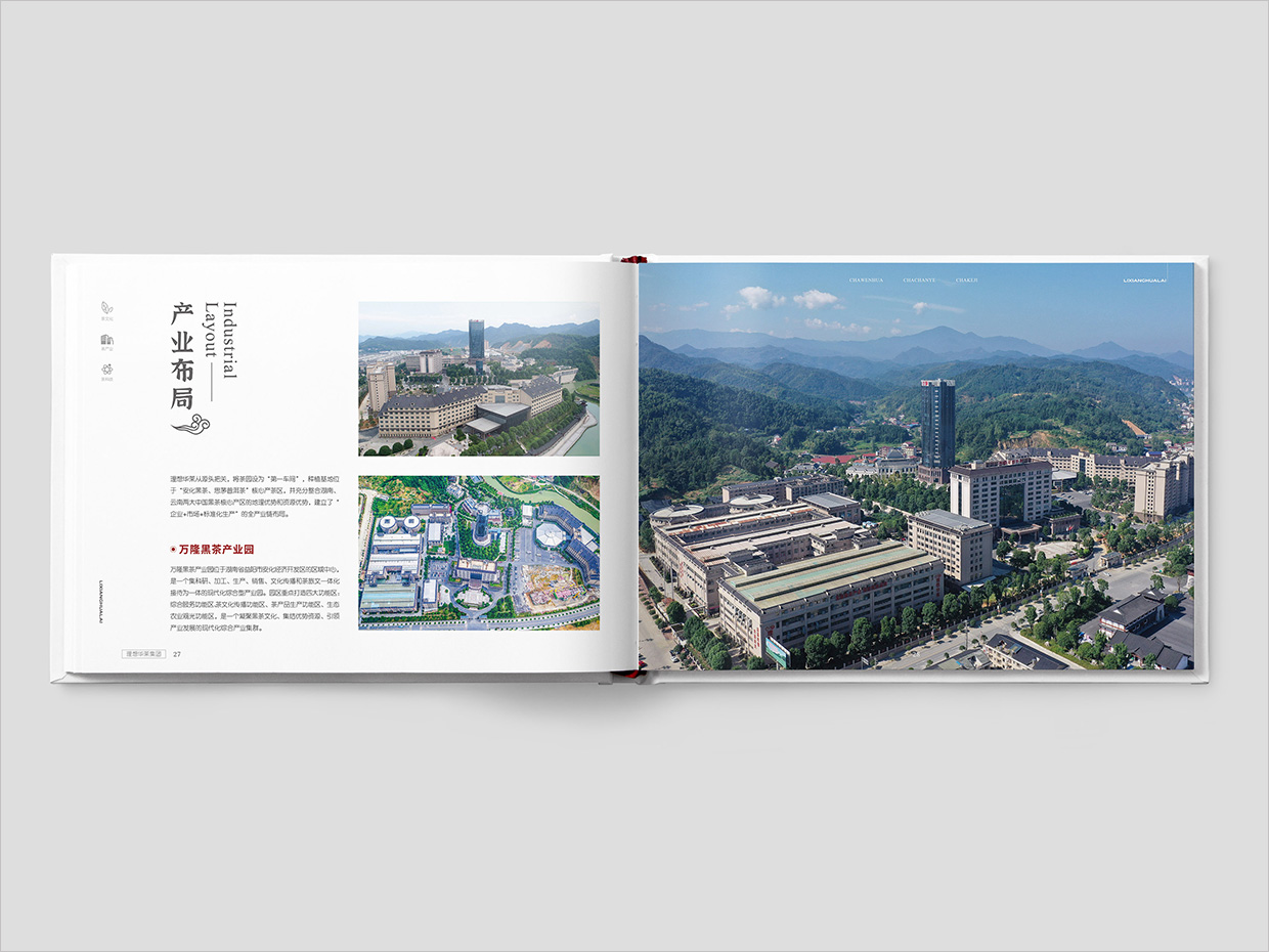 理想華萊科技集團公司畫冊設計之產(chǎn)業(yè)布局頁面設計